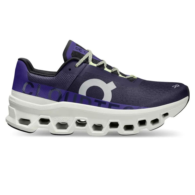 On Running Cloudmonster Mens Running Shoes in Acai/Aloe